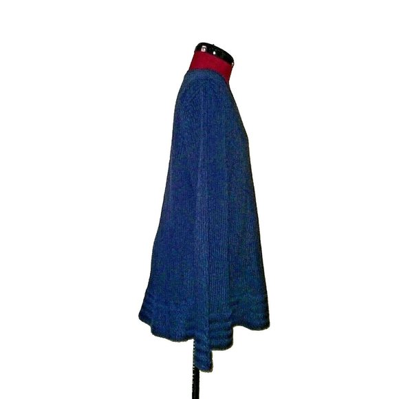 Style & Co. Womens Sweater Size Large Blue Boxy Pullover Textured - Picture 4 of 6